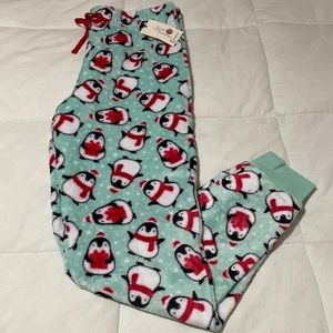 NWT Fuzzy plush pajama pants